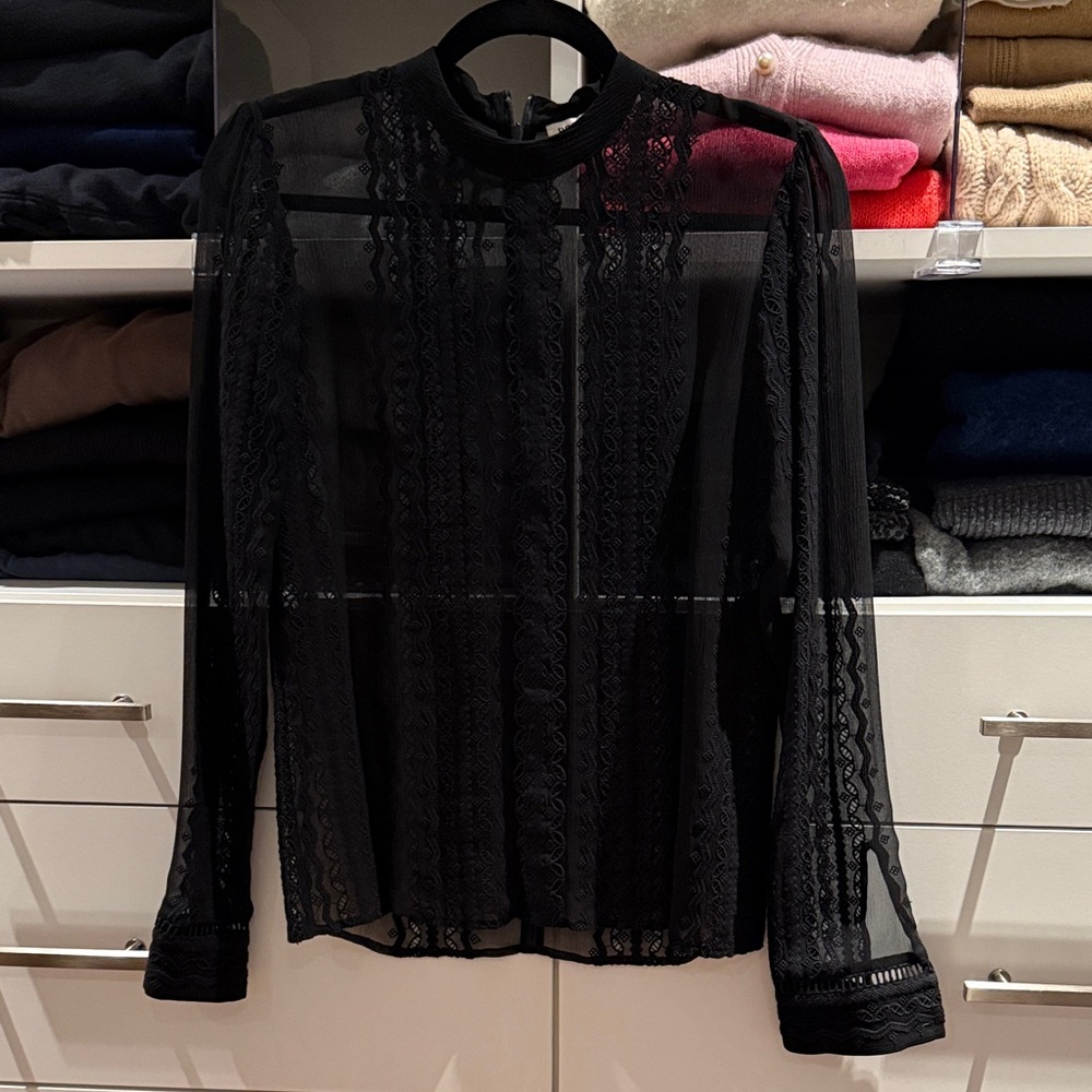 Black Sheer Blouse